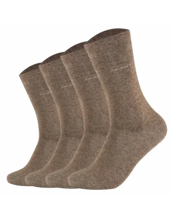 Set de sosete lungi unisex - 4 perechi, Maro