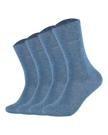 Set de sosete lungi unisex - 4 perechi, Albastru deschis