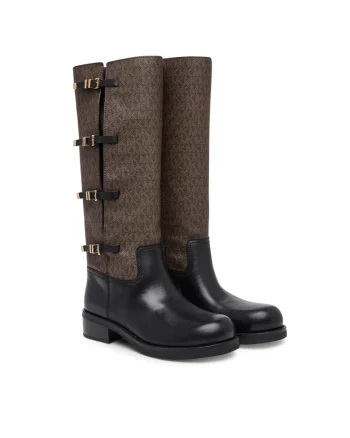 Cizme dama 40F5DTFB7,  Piele naturala, Negru/Maro, Negru/Maro