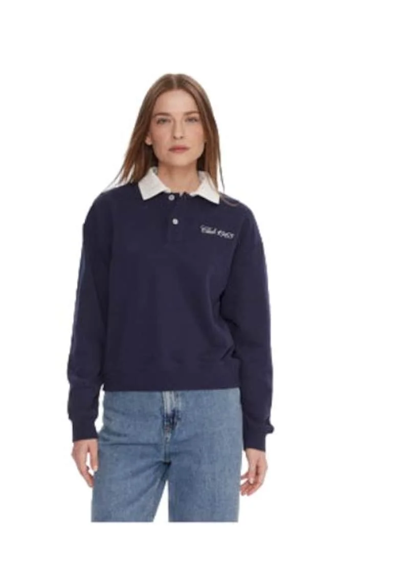 Bluza dama,  bumbac/poliester, bleumarin