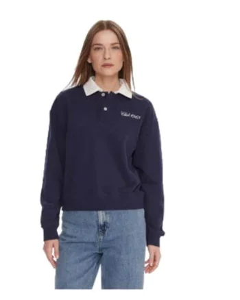 Bluza dama,  bumbac/poliester, bleumarin