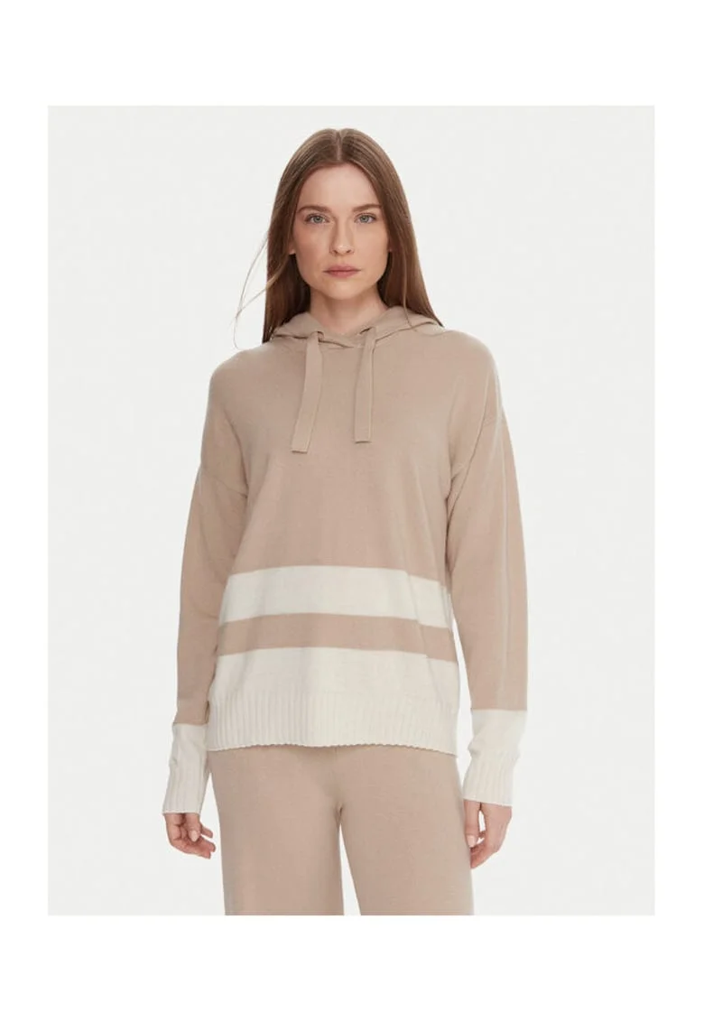 Pulover Dama,  Bej, 35% poliamida, 30% viscoza, 30% lana, 5% casmir,
