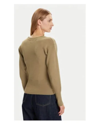 Cardigan dama,  Verde, 50% viscoza, 28% poliester, 22% nailon