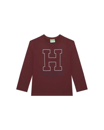 Bluza copii,  bordeaux, 100% bumbac,