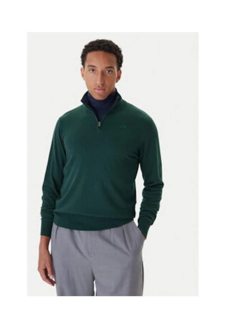 Bluza barbati,  verde, 95% bumbac, 5% casmir