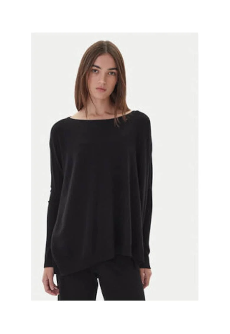 Pulover Dama,  63% viscoza, 37% poliamida, OSdwqf, Negru
