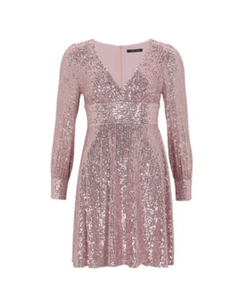 Rochie Dama,  303150907, Poliester, Elastan, 42, Roz
