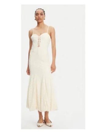 Rochie  model 59928DB, bej, 45% poliamida,