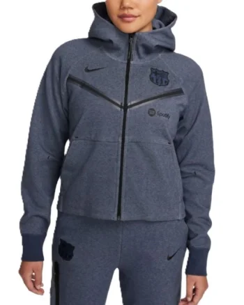 Bluza cu Fermoar Nike FCB WNsw techfleece WRESNTLfull ziphoodie3R