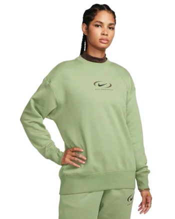 Bluza Nike W Nsw PHNX fleece OS crew print SW