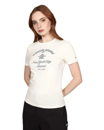 Tricou Tommy Hilfiger TJW SLIM CREST NYC RINGERTEE