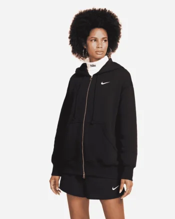 Bluza cu Fermoar Nike W Nsw PHNX fleece full zip OS hoodie