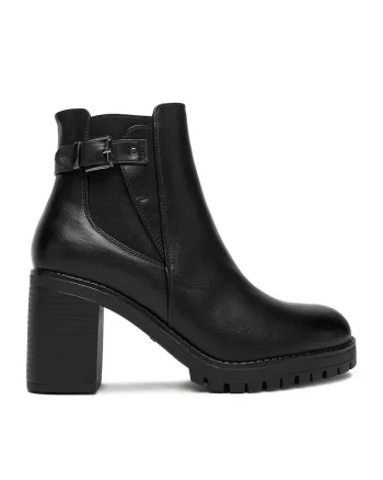 Botine dama CEO-MAGNA HL221125,  Textil, Negru
