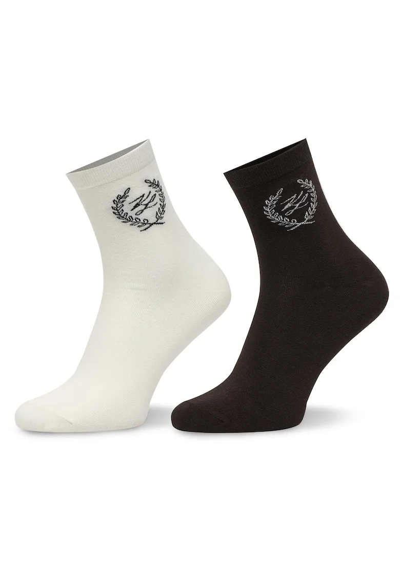 Sosete dama,  39-42, maro, ecru