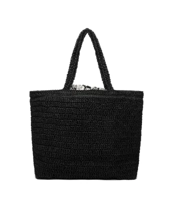 Geanta dama,  plastic, negru, One Size INTL