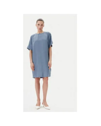 Rochie dama  BBW3477N, Viscoza/Poliamida, Albastru