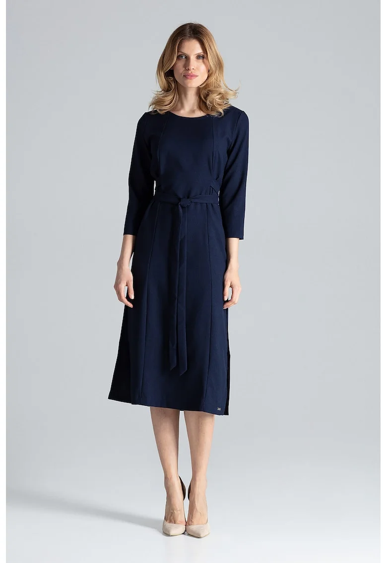 Rochie  bleumarin, eleganta, poliester, Bleumarin