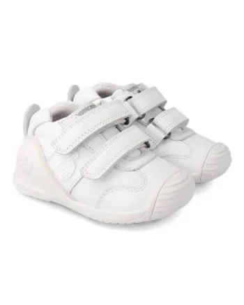Pantofi copii baieti din piele naturala  221001-C050, Alb
