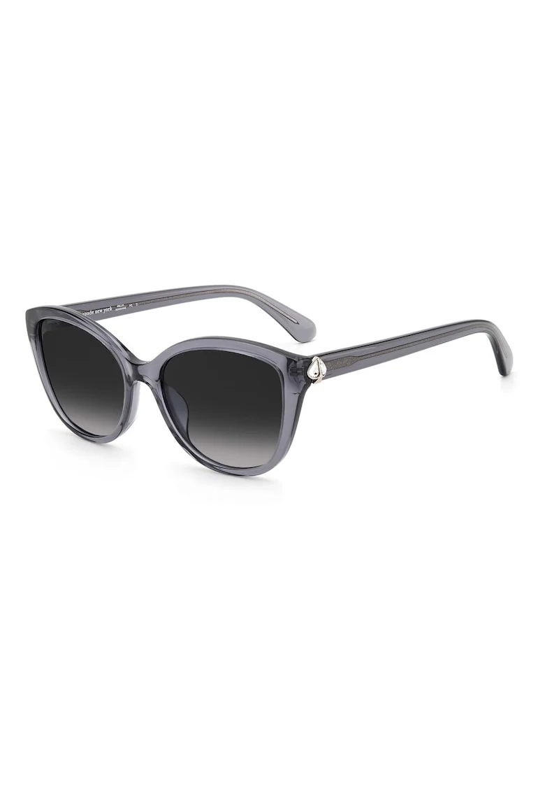 Ochelari de Soare Dama  HENSLEY-G-S, UV400, Gri/Negru, Lentile 55 mm, Acetat, Husa Inclusa