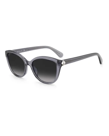Ochelari de Soare Dama  HENSLEY-G-S, UV400, Gri/Negru, Lentile 55 mm, Acetat, Husa Inclusa