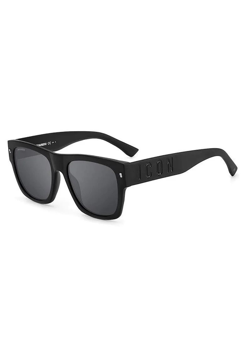 Ochelari de soare barbati,  Icon 0004S 003 T4, Acetat, 55-0-140, Negru