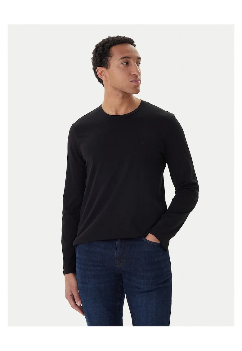 Bluza barbati,  bumbac, Negru