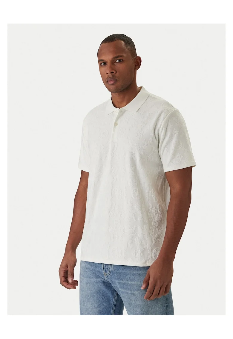 Tricou barbati,  82% poliester reciclat, 16% poliester, Ecru, Ecru