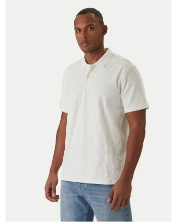 Tricou barbati,  82% poliester reciclat, 16% poliester, Ecru, Ecru