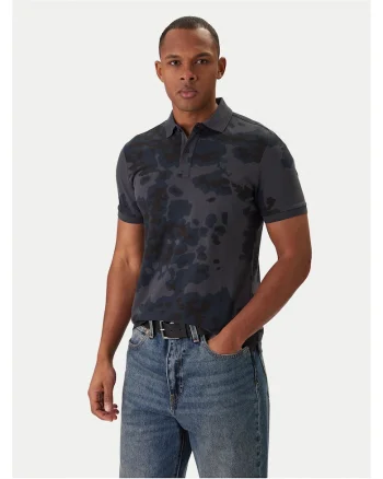 Tricou barbati, Raw, slim fit, bleumarin, bumbac organic, Bleumarin