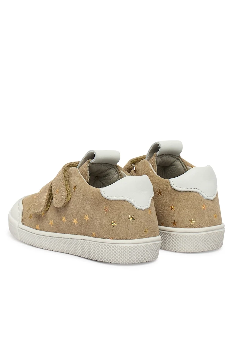 Adidasi Fete,  piele naturala, bej