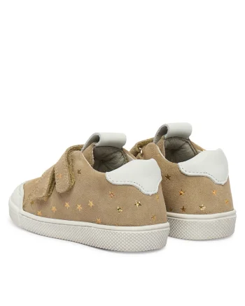Adidasi Fete,  piele naturala, bej