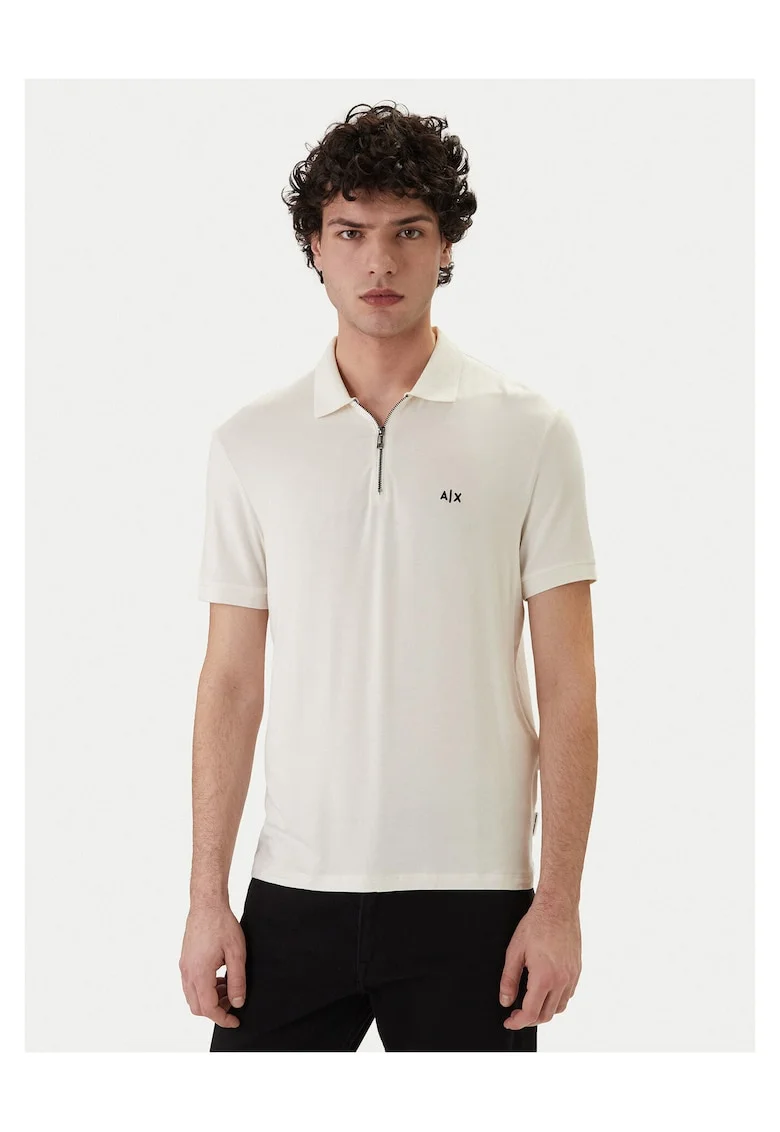 Tricou barbati,  alb, viscoza, Alb