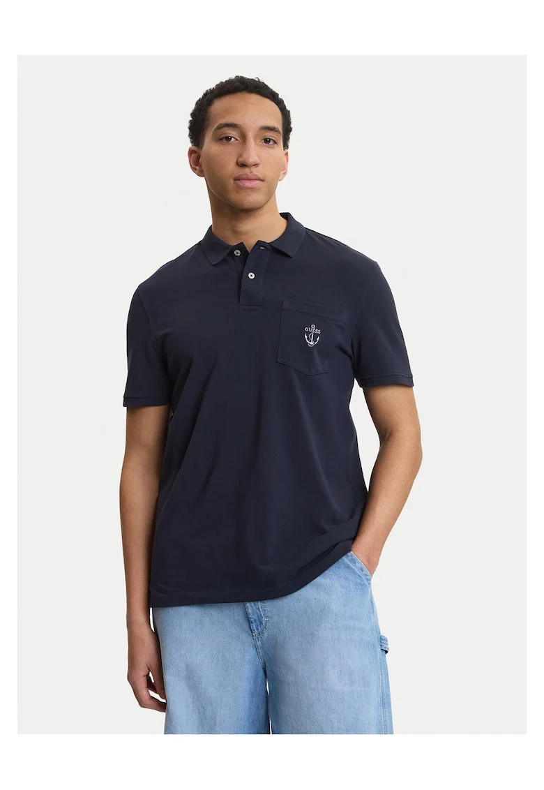 Tricou barbati,  bumbac, bleumarin,