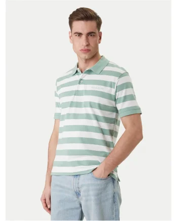 Tricou barbati,  dungi, verde, bumbac