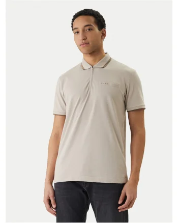 Tricou barbati,  gri, bumbac, poliester, elastan,