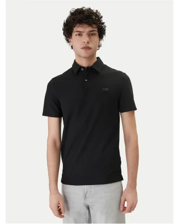 Tricou barbati,  slim fit, negru 77% poliamida, 23% elastan