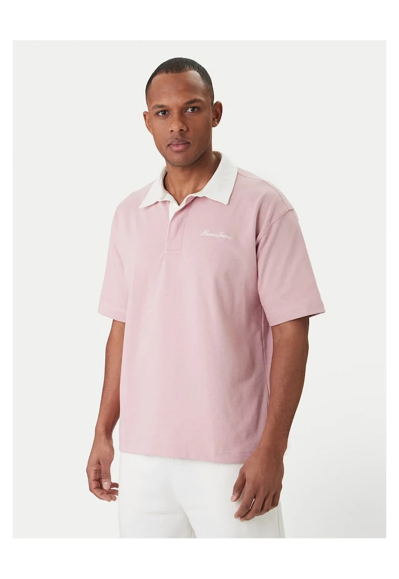 Tricou barbati,  roz, bumbac, Roz