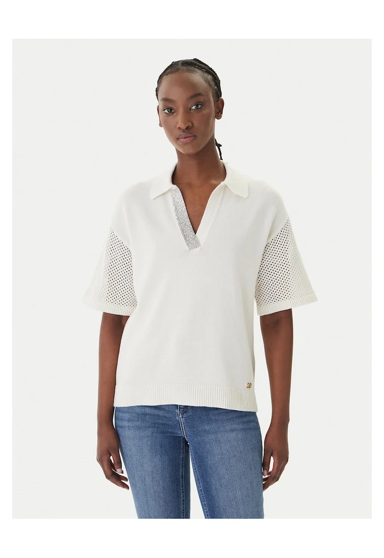 Tricou dama,  bumbac, ecru