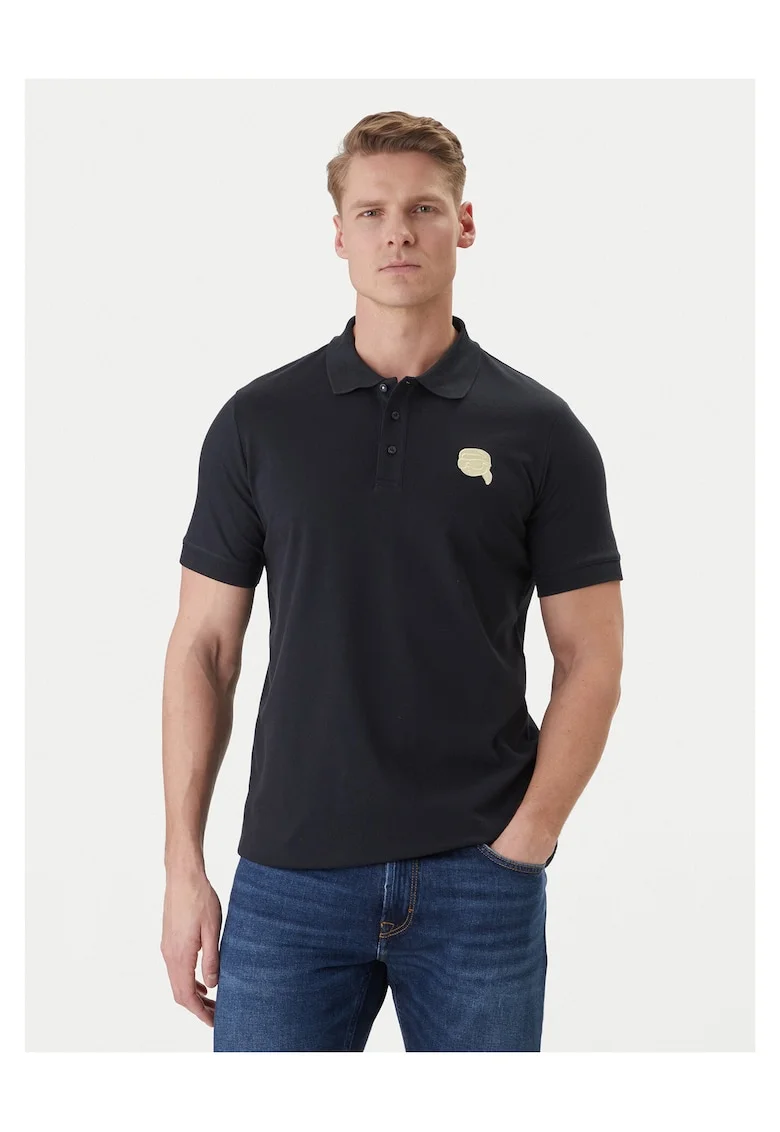 Tricou barbati,  bumbac, bleumarin, 95% bumbac, 5% elastan,