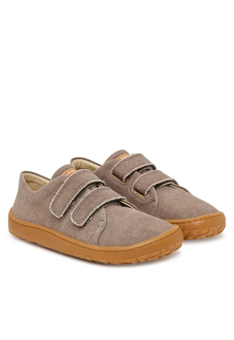 Pantofi Baieti,  textil, gri, sistem inchidere Velcro, talpa plata