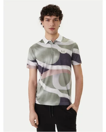 Tricou barbati,  poliester, verde, 88% poliester, 12% elastan