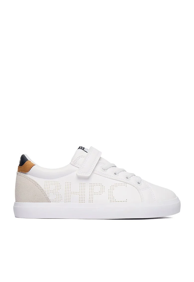 Pantofi sport copii,  sintetic, alb, inchidere velcro