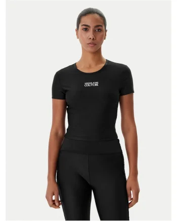 Tricou dama  slim fit, poliamida/elastan, negru