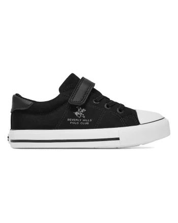 Pantofi sport copii,  velcro, negru, tesatura