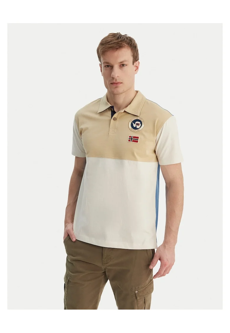 Tricou ecru din bumbac pentru barbati, Ecru