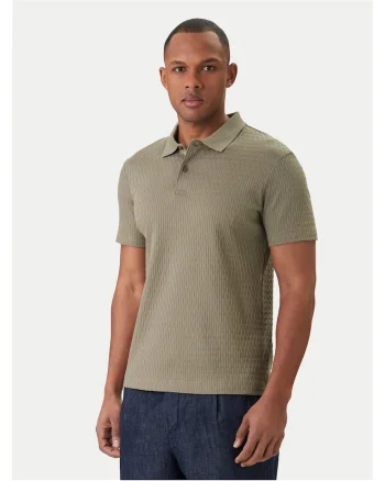 Tricou barbati,  slim fit, verde, bumbac, Verde
