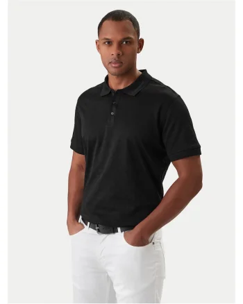 Tricou barbati,  slim fit, negru, bumbac, Negru