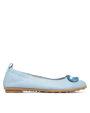 Balerini HV263931,  Piele naturala, Albastru