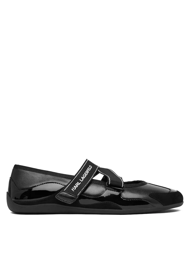 Balerini,  Piele naturala, Negru, Dama