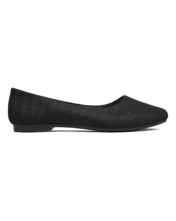 Balerini pentru dama,  Textil, Negru